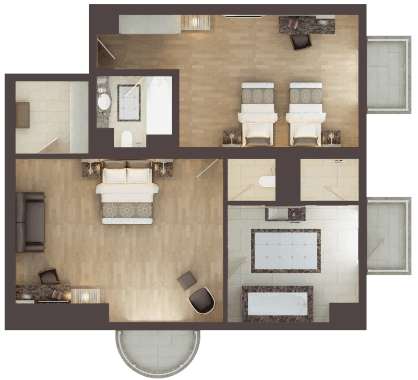 Deluxe Superior Plus Aile Odası · Oda planı