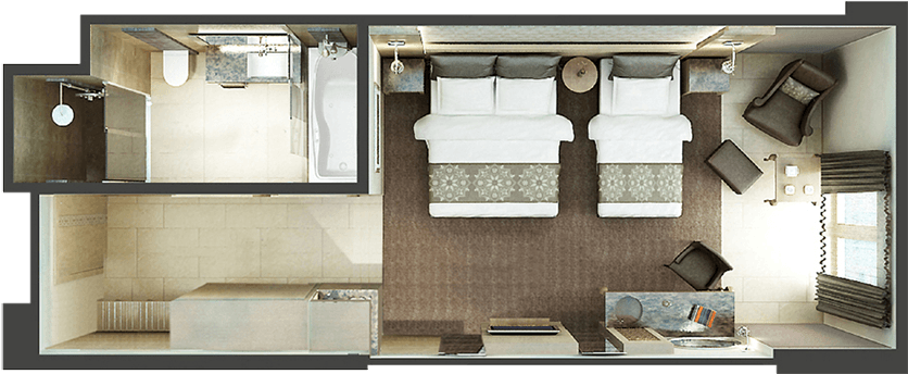 Deluxe Oda · Oda planı